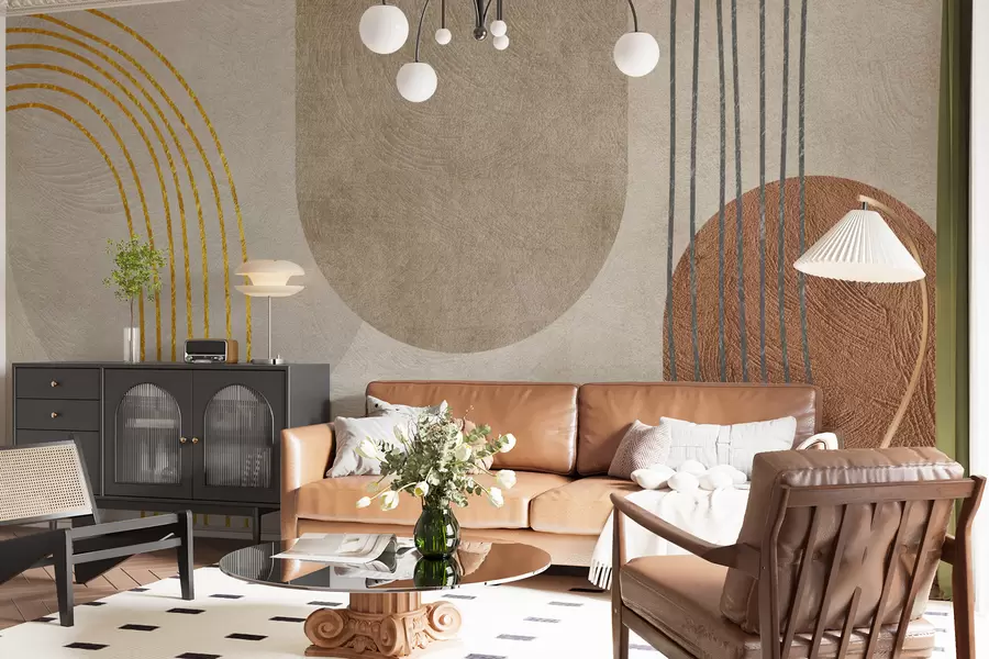 fototapeter Abstrakt boho-mønster u97255