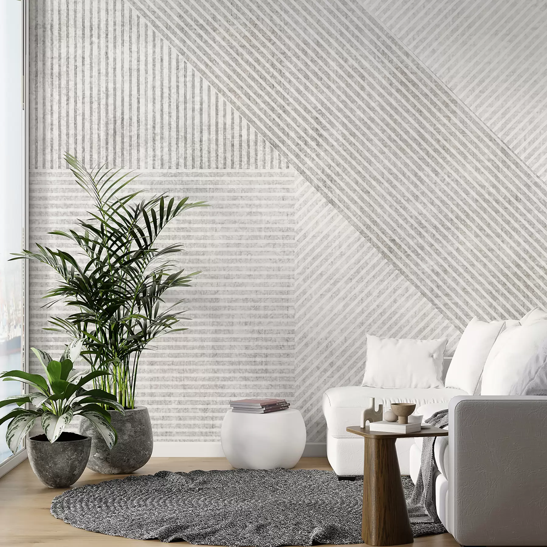 Fototapete Geometrische Vintage-Linien u96331