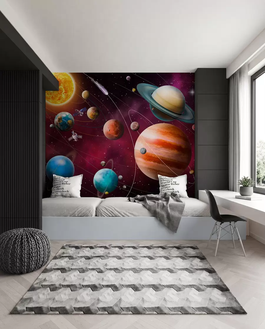 Murale Objets spatiaux du système solaire u97423