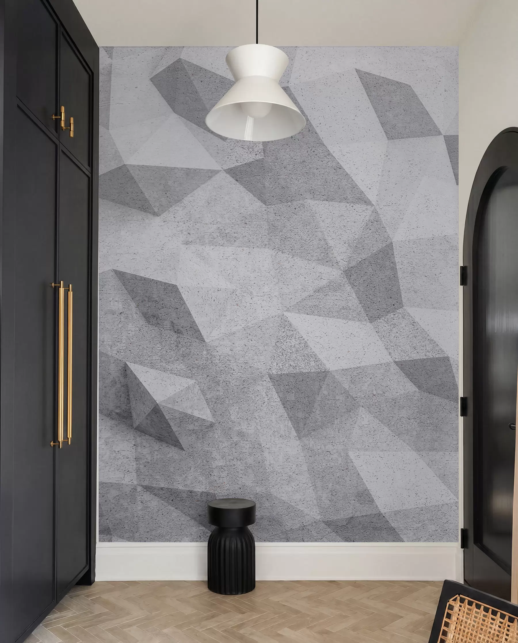 Fototapete Abstrakte 3D Polygone Grunge Loft u97336