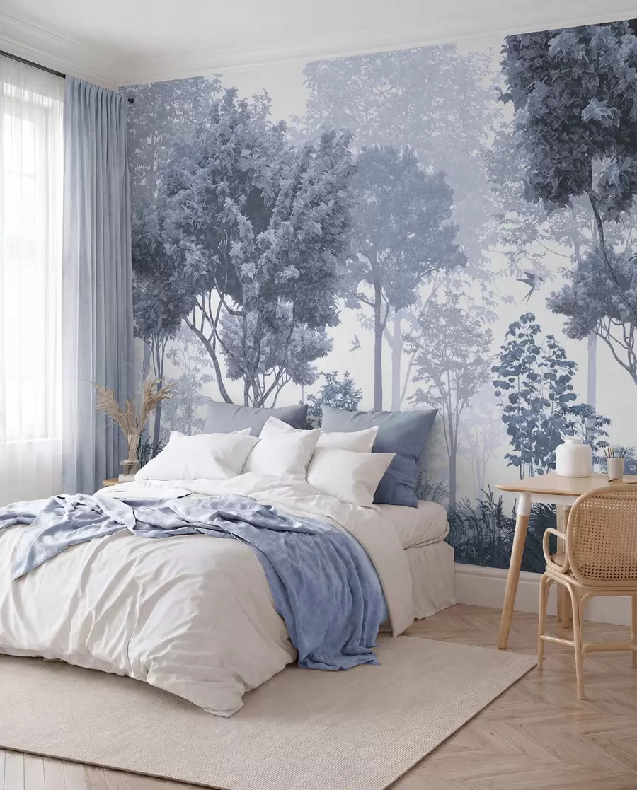 Murale Clairière bleue u72134v1