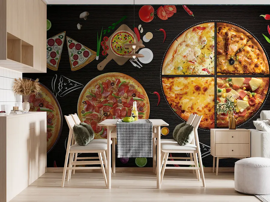 fototapeter Pizza u97436