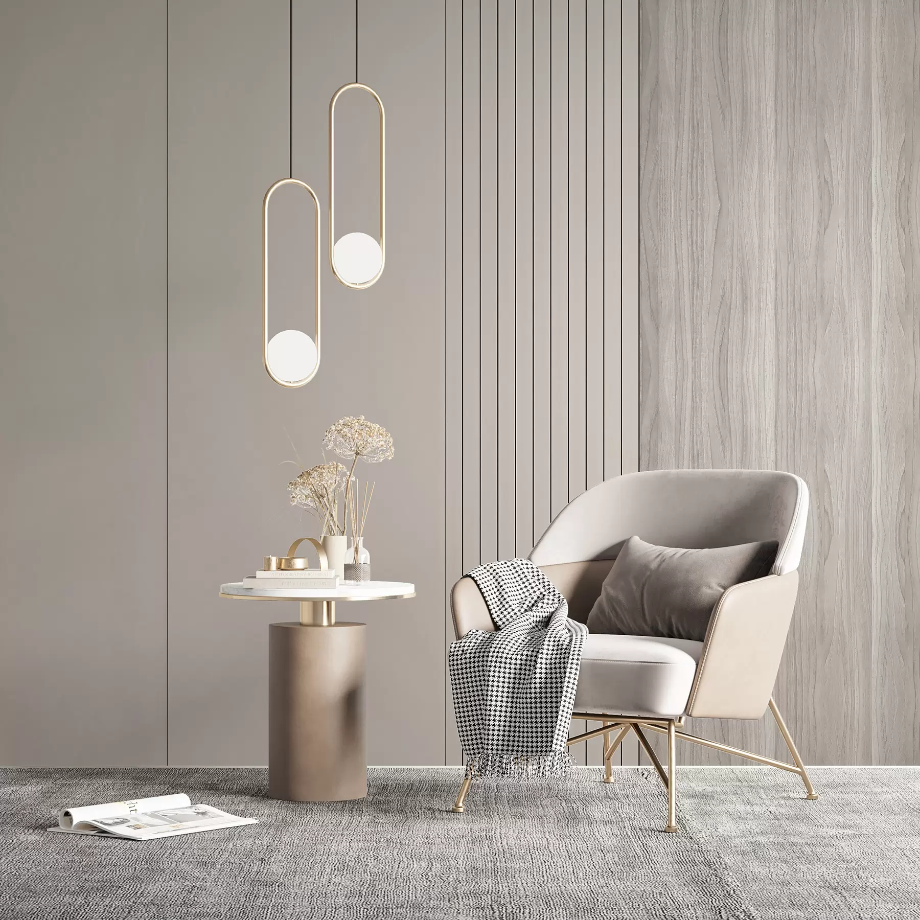 Murale Panneau avec douves et bois u97549