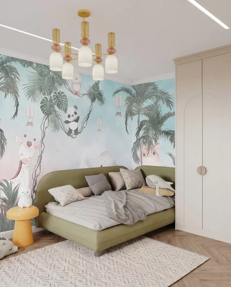 Murale Animaux mignons pour une chambre d'enfant u98167