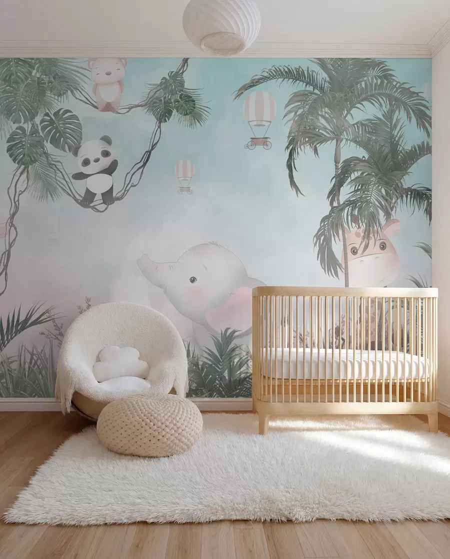 Fototapete Niedliche Tiere für ein Kinderzimmer u98167