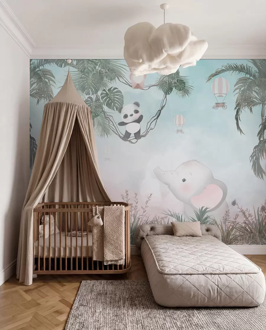 Murale Animaux mignons pour une chambre d'enfant u98167