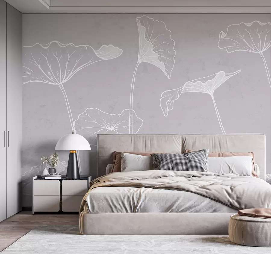 Murale Fleurs dans un style minimaliste u98684