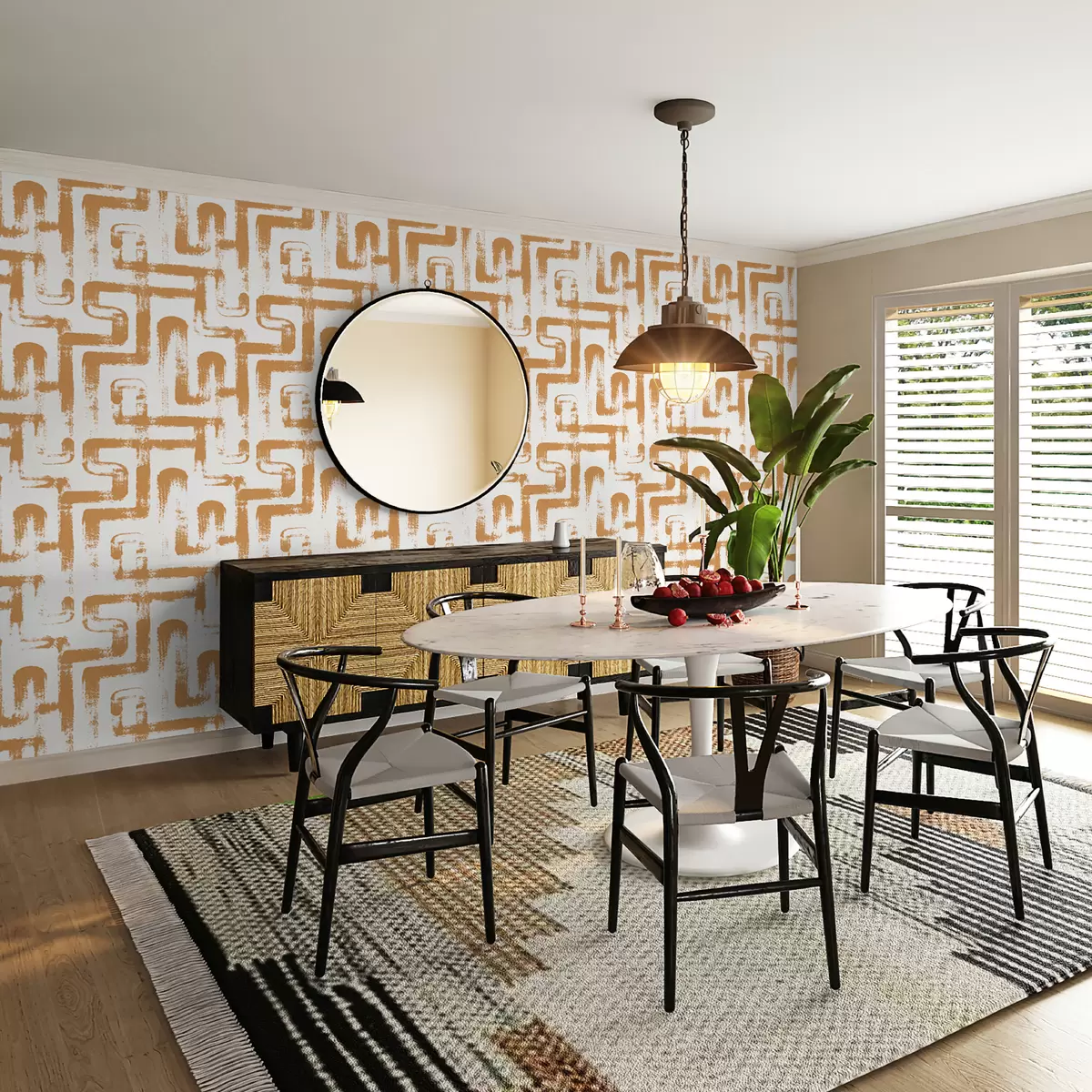 fototapeter Line Magic: Orange u99091v2