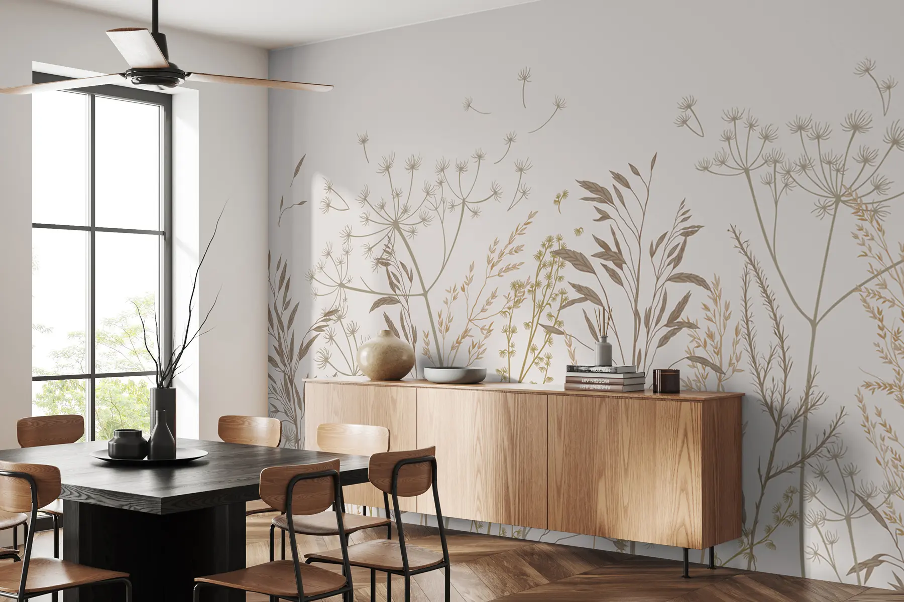 Murale Herbe sauvage u99011