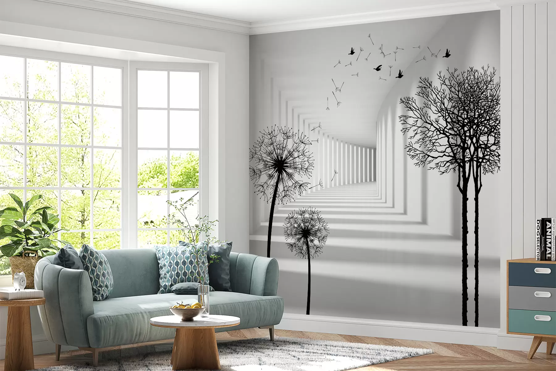 Murale Profondeur et lumière u37803d1