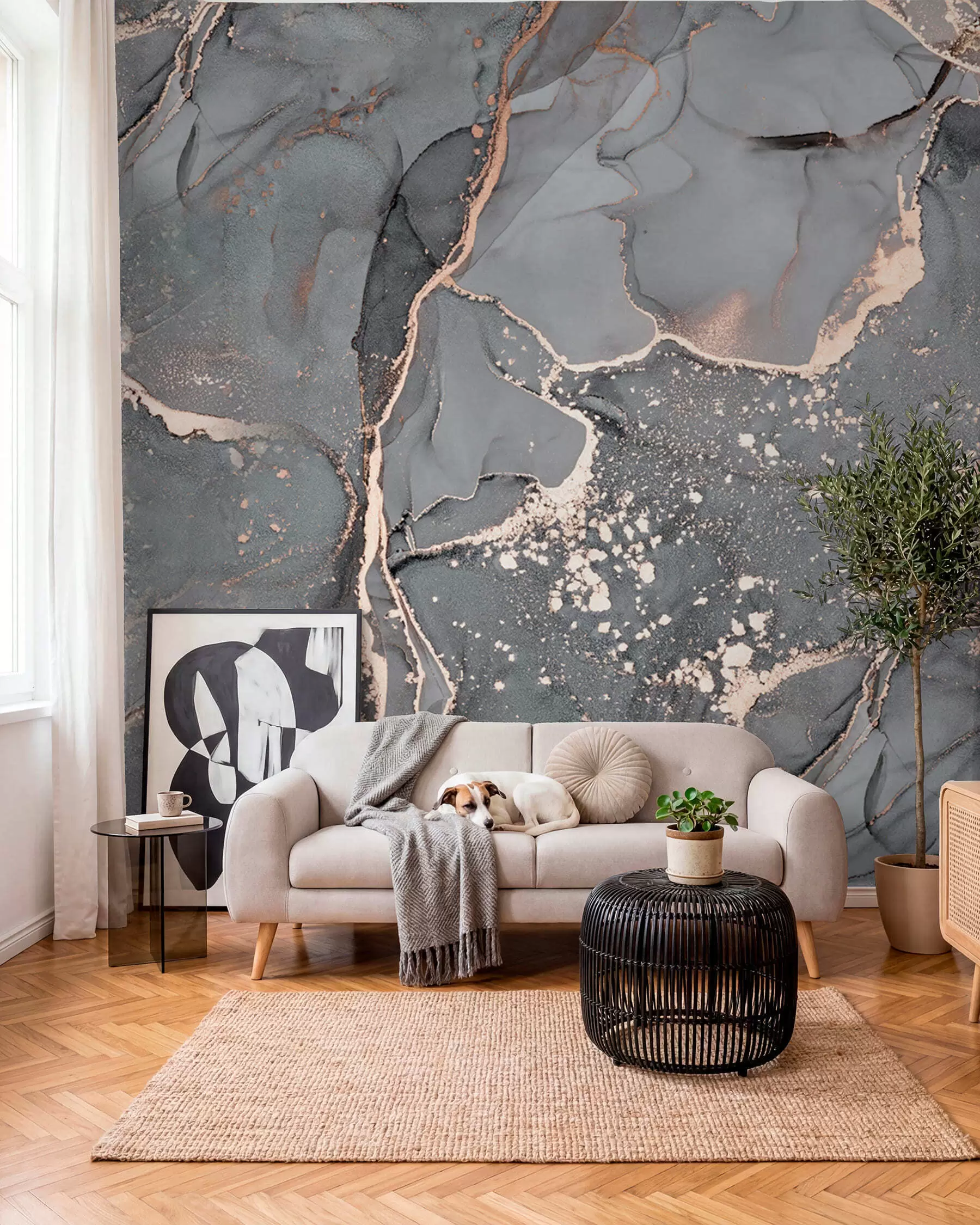 Murale Marbre gris u93578d2
