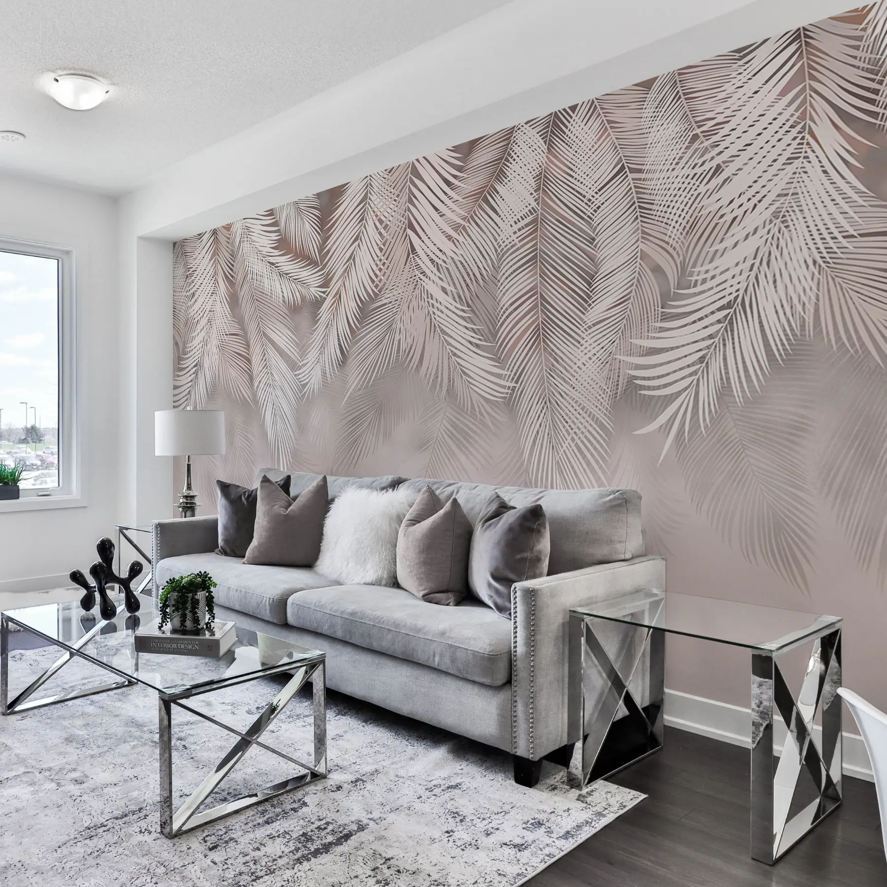 Fototapete Zarte hängende Blätter u48556v5d2