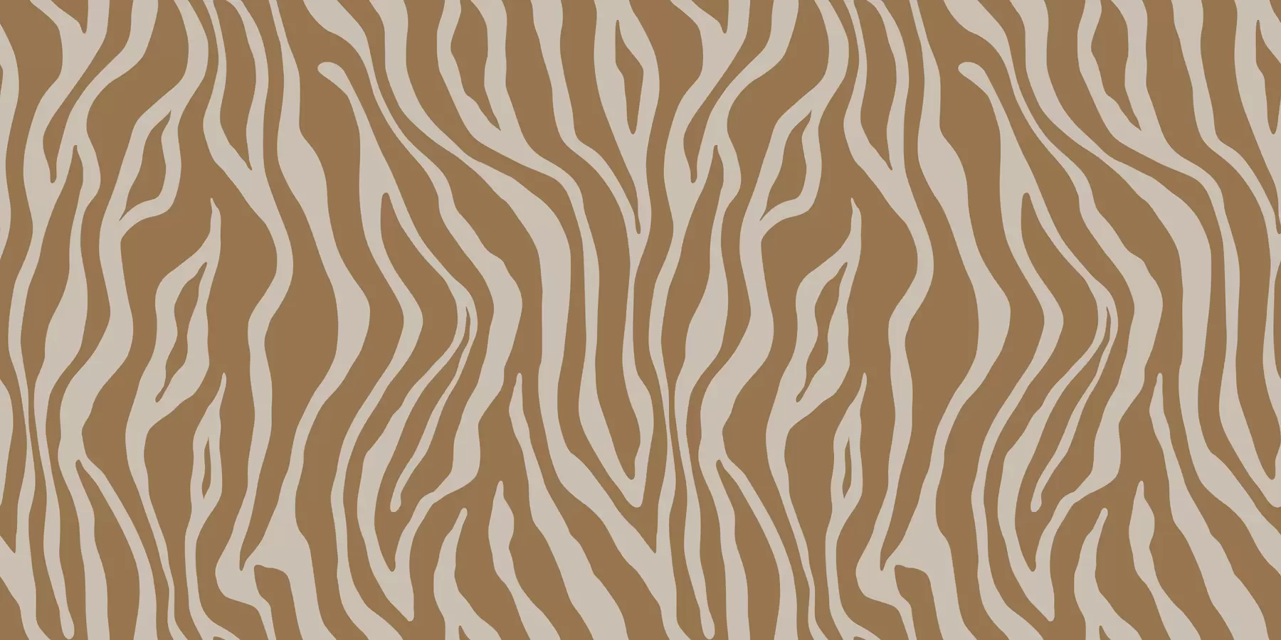 Fototapete Vektordruck eines Zebrafells in braunen und weißen Farben u99173